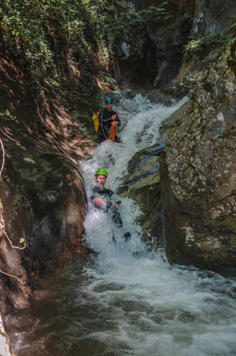 waterslide in the canyon
